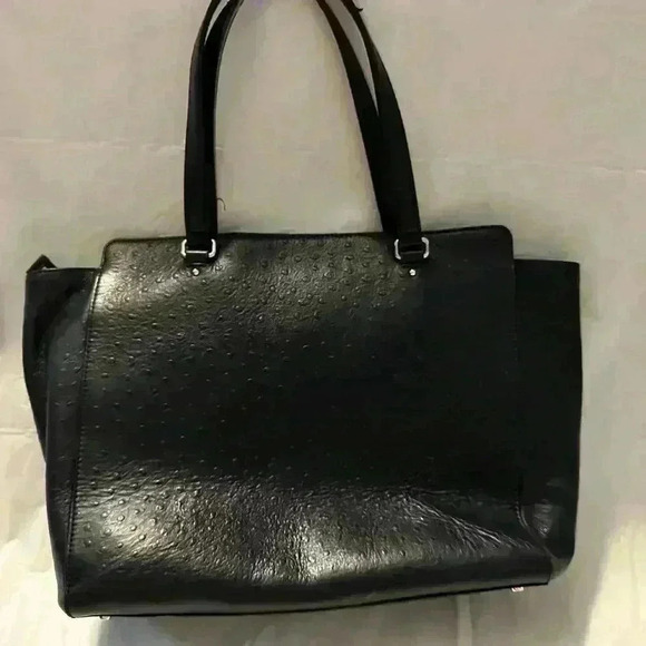 Kate Spade Cowhide Deep Bluish Black Large Handbag - Picture 8 of 16